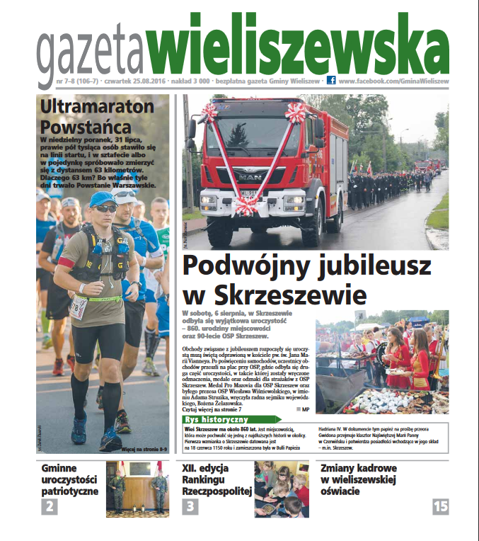 Czwartek 25.08.2016r. (numer 106-107)