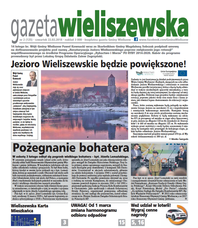 Czwartek, 22.02.2018r. (numer 125)