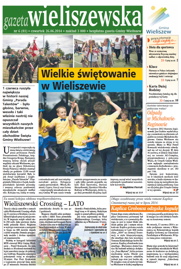 Czwartek, 26.06.2014r. (numer 81)