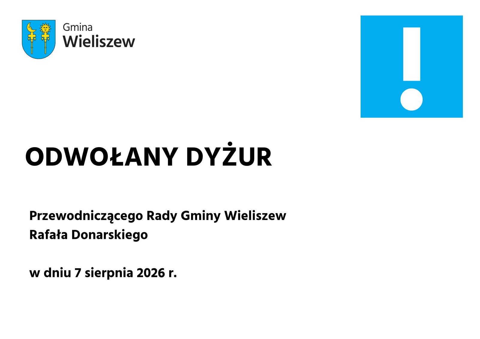 Dyżur odwołany