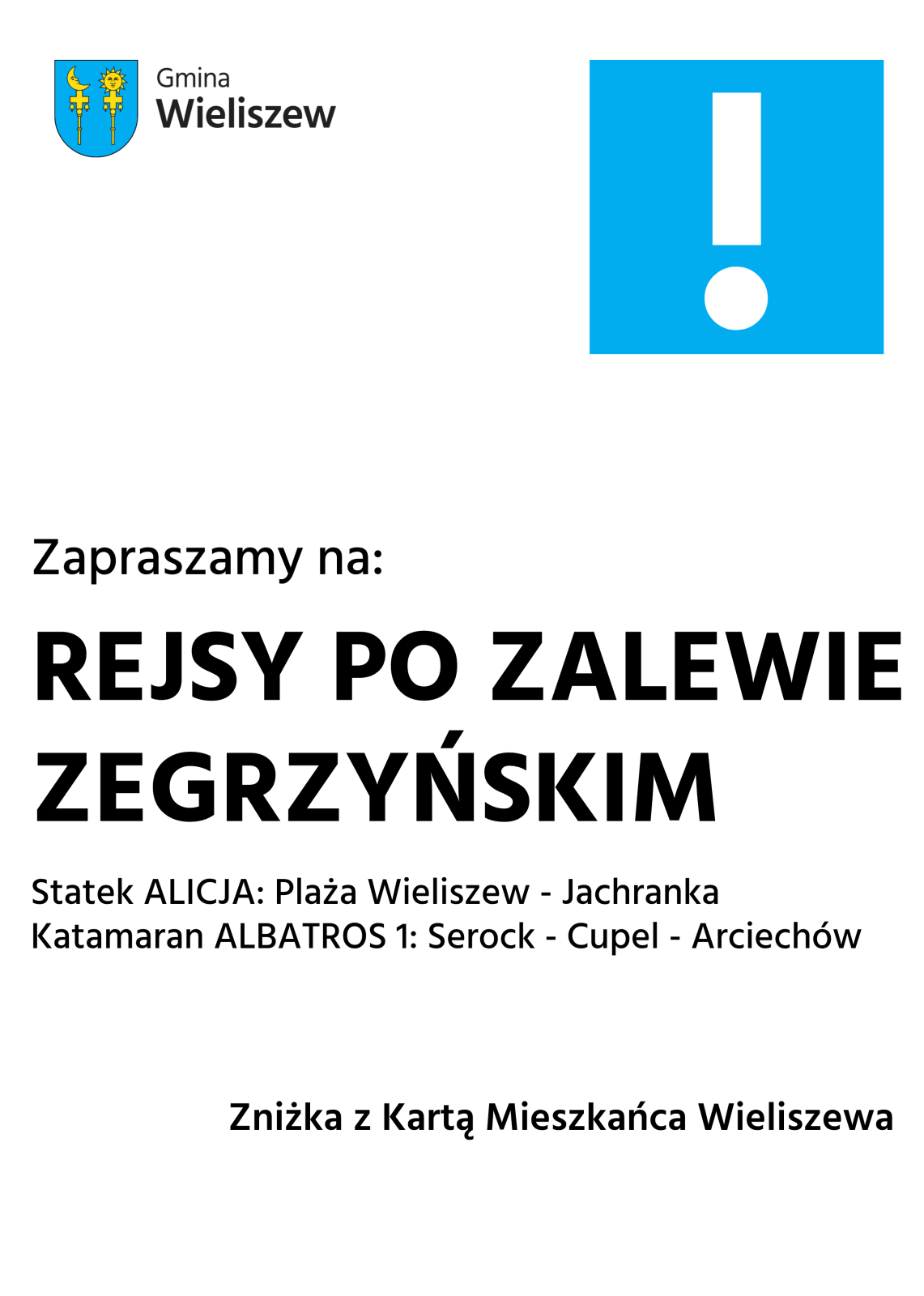 Rejsy po Zalewie Zegrzyńskim