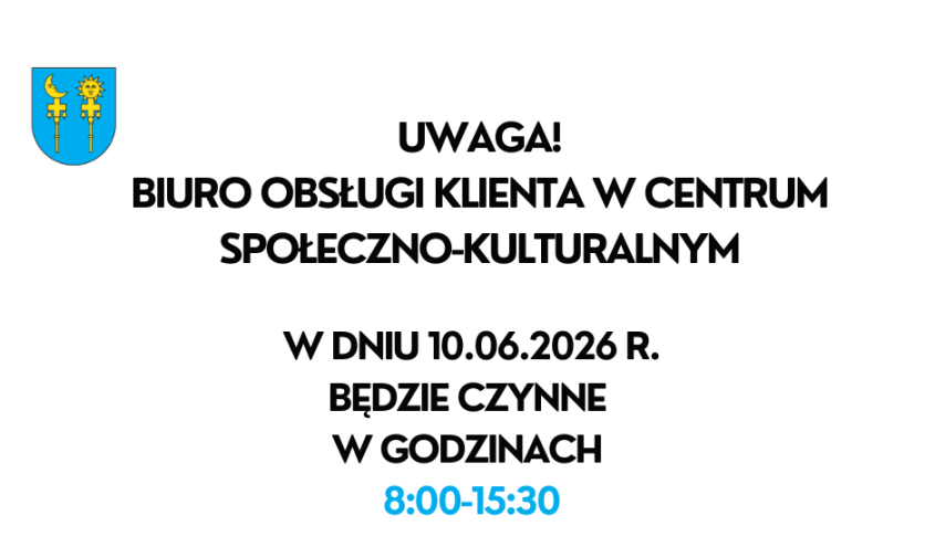 Zmiana godzin BOK