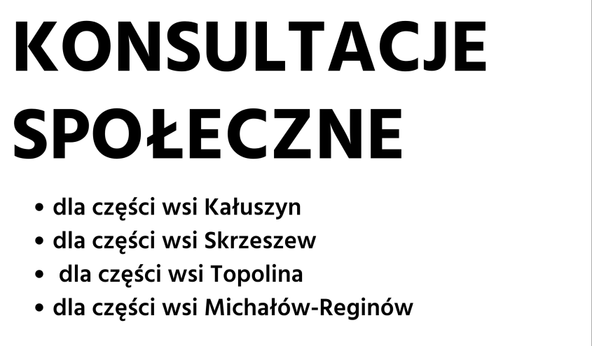 Konsultacje społeczne