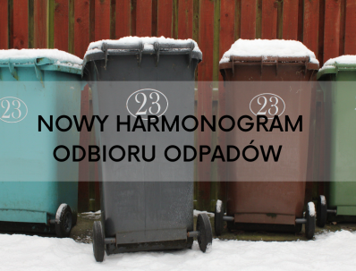 Harmonogram odbioru odpadów od kwietnia do grudnia