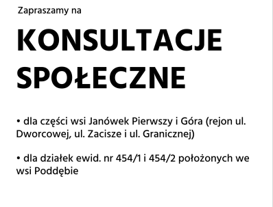 Konsultacje społeczne