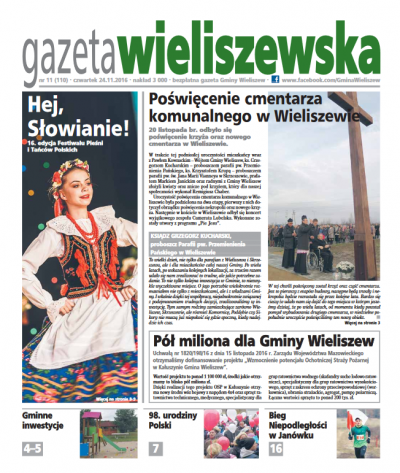 Czwartek 24.11.2016r. (numer 110)