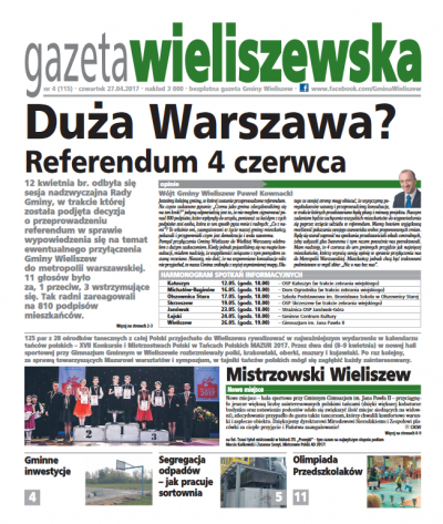 Czwartek 27.04.2017r. (numer 115)