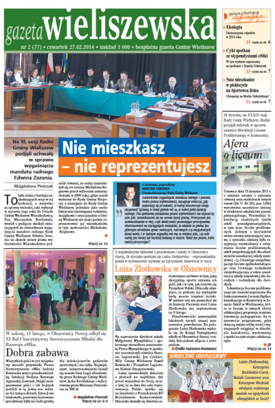 Czwartek, 27.02.2014r. (numer 77)