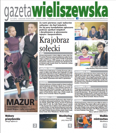 Czwartek 29.04.2015r. (numer 91)