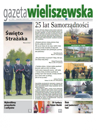 Czwartek, 28.05.2015r. (numer 92)