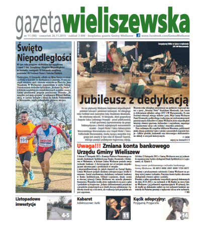 Czwartek, 26.11.2015r. (numer 98)