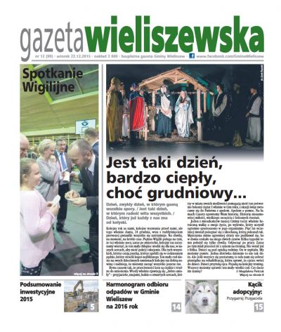 Czwartek, 22.12.2015r. (numer 99)