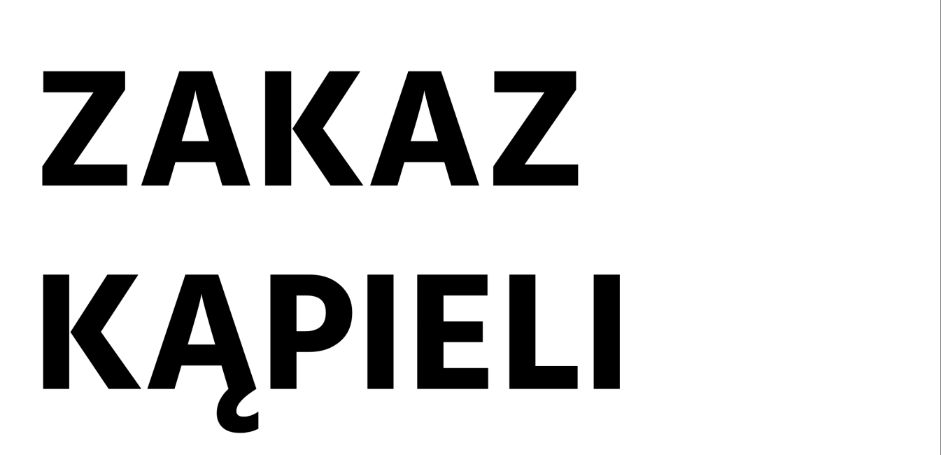Zakaz kąpieli