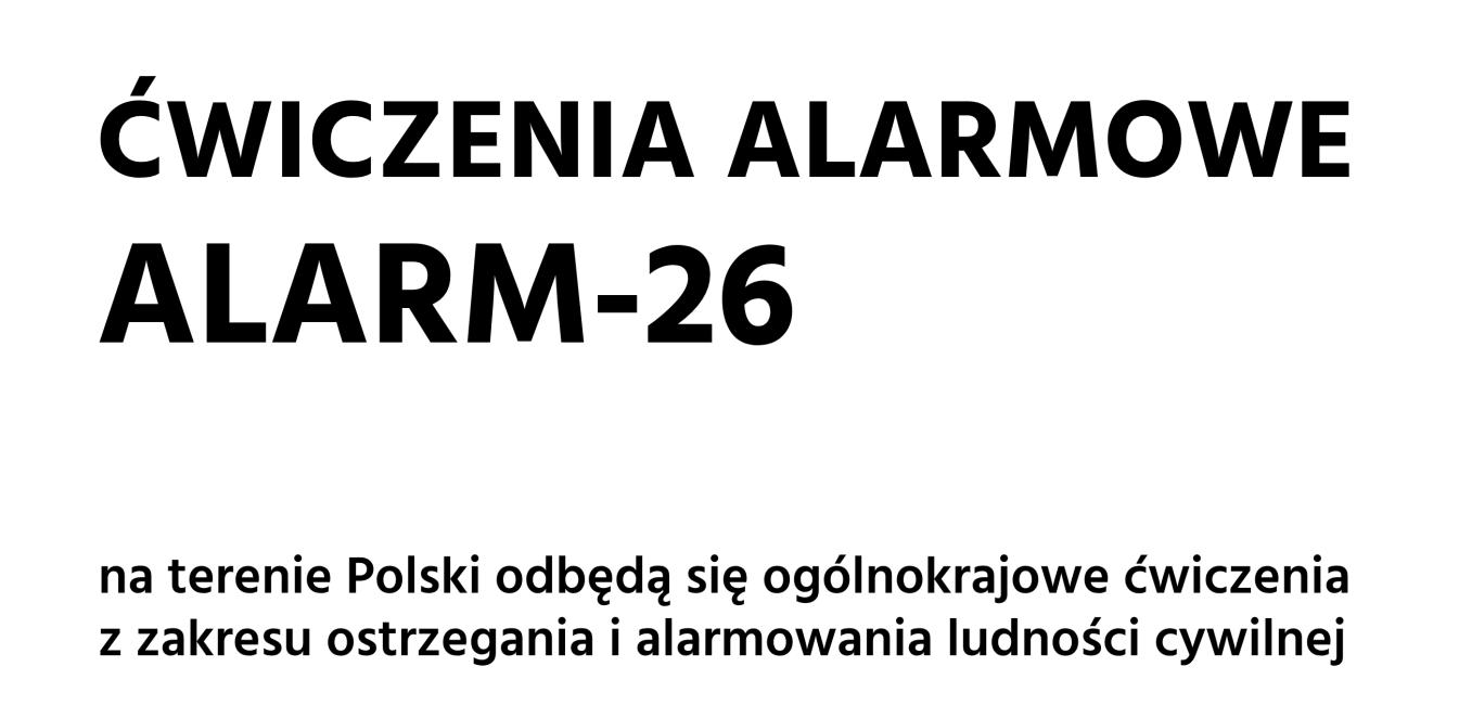 Ćwiczenia Alarmowe ALARM-26