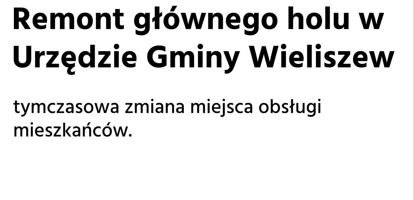 Remont głównego holu w Urzędzie Gminy Wieliszew