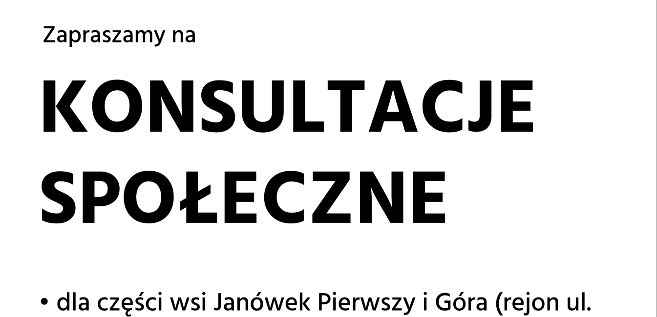 Konsultacje społeczne